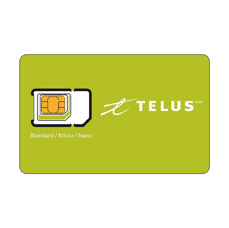 Carte SIM multi-sim prépayée Telus Mobile CANADA 4G LTE Carte SIM multi-sim prépayée Telus Mobile CANADA 4G LTE